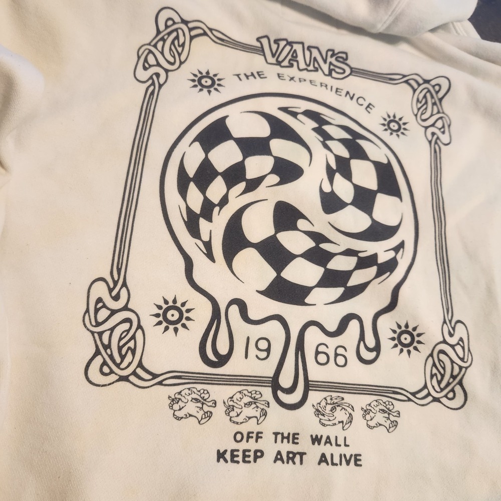 VANS The Experience Off The Wall‎ Keep Art Alive Tie Dye Hooded Sweatshirt XL - Picture 14 of 14
